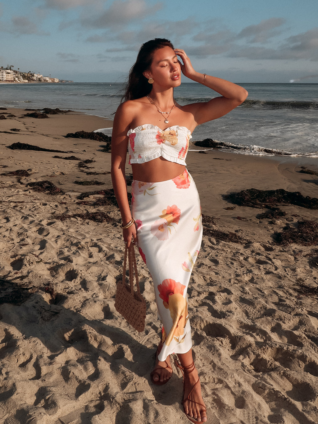 Dolce Vida Floral Midi Skirt