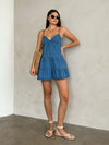 Tatum Denim Mini Dress - Stitch And Feather