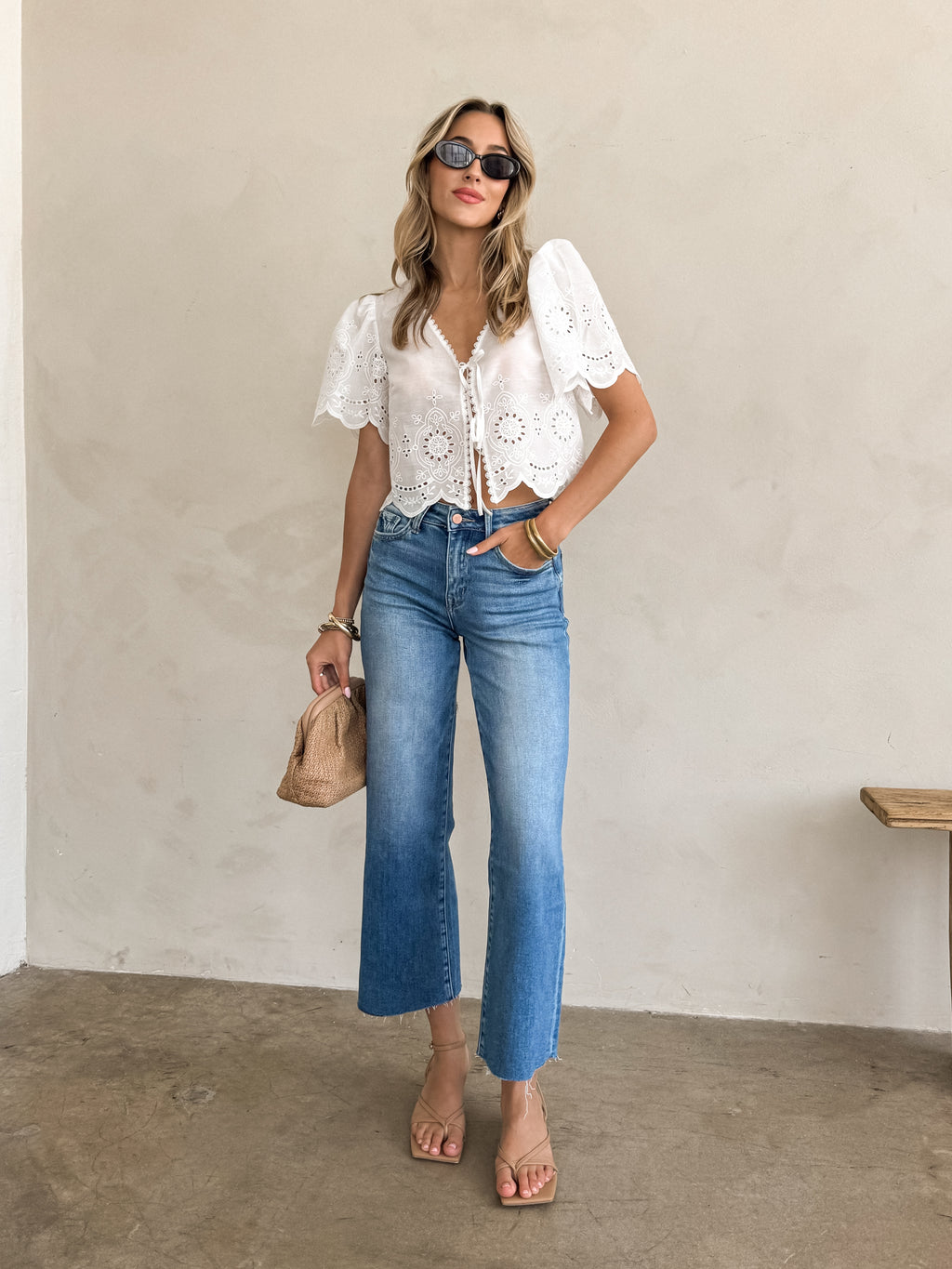 Sierra Slim Wide Leg Jeans