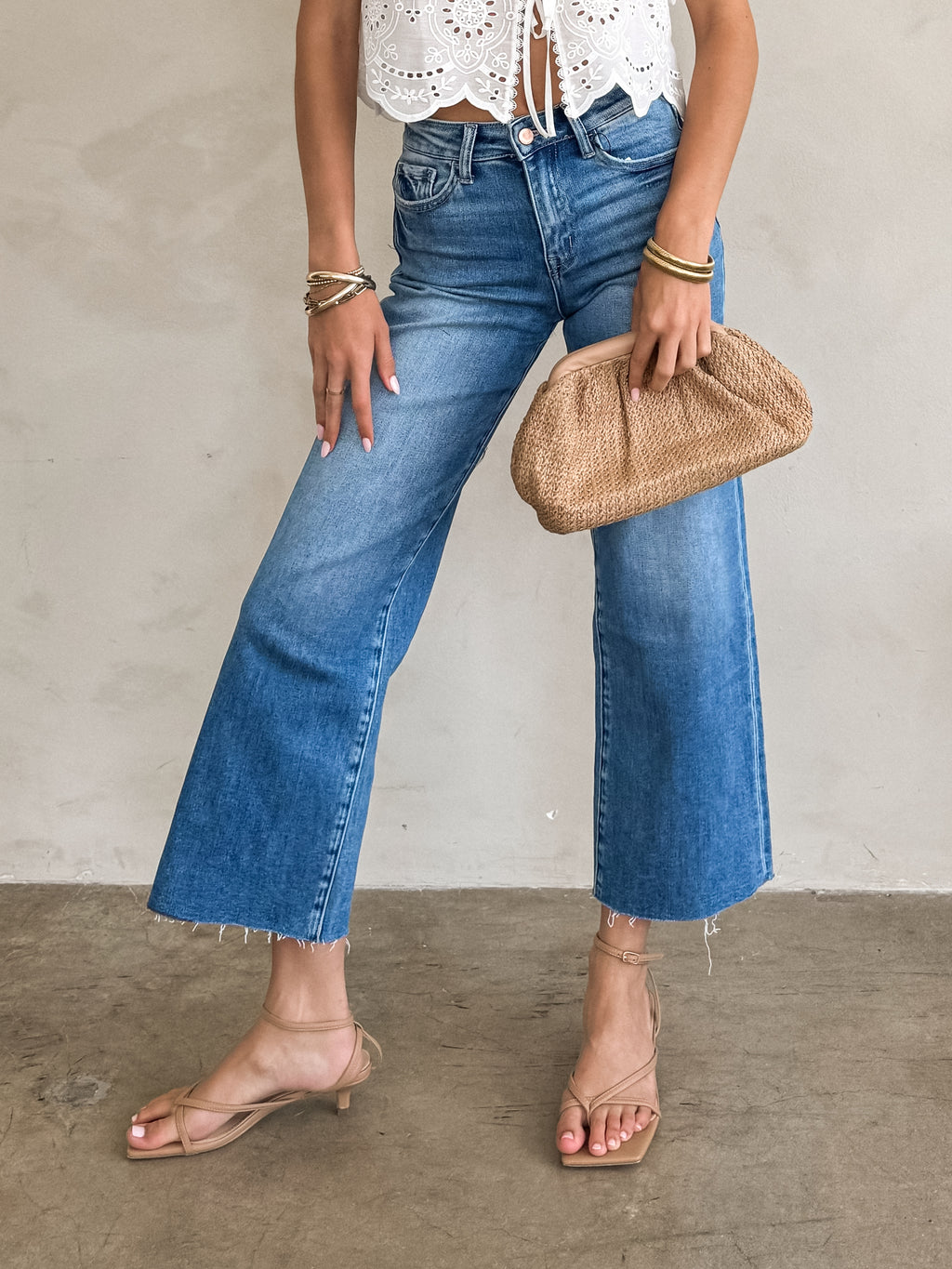 Sierra Slim Wide Leg Jeans