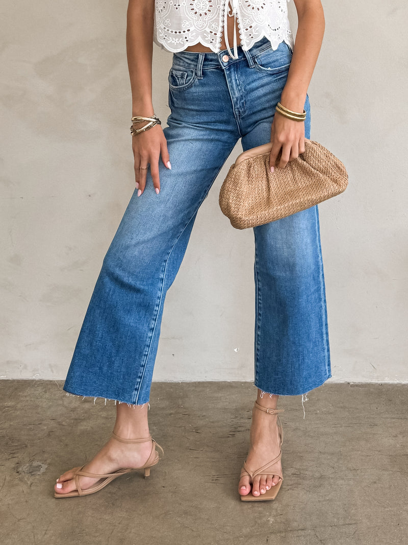 Sierra Slim Wide Leg Jeans