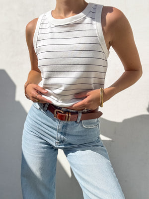 Lowkey Stripe Tank top - Stitch And Feather