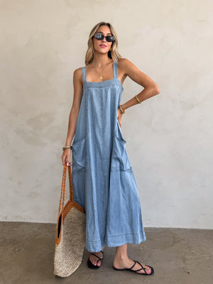 Dreams Denim Midi Dress