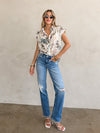 Gigi Eyelet Button Up