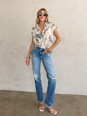 Gigi Eyelet Button Up