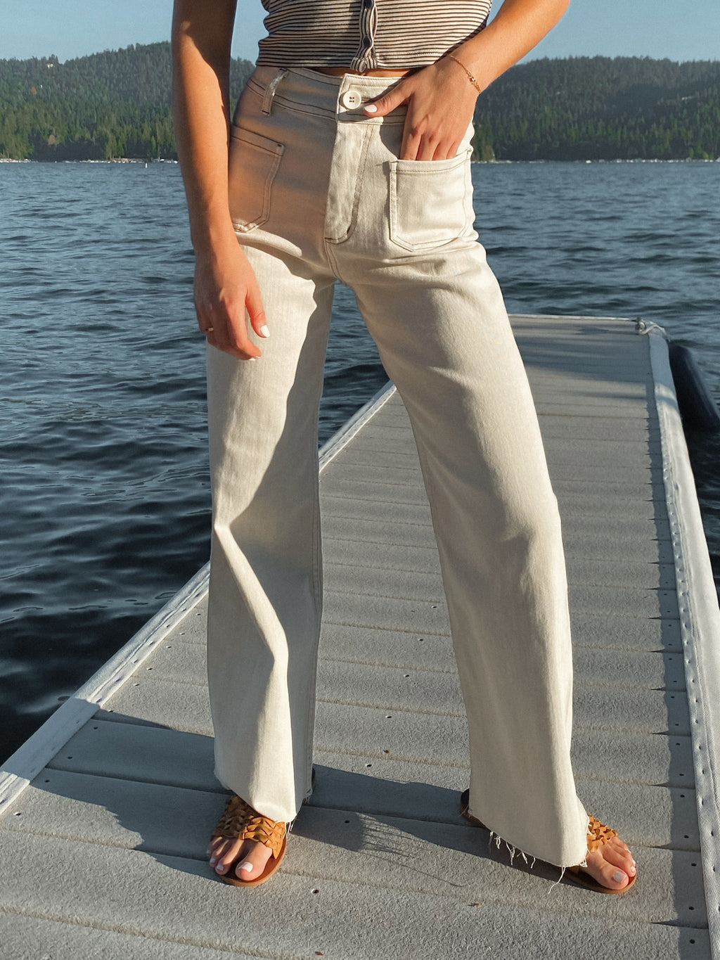 Sunday Morning Wide Leg Pants - Stitch And Feather