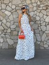 Lily Halter Maxi Dress - Stitch And Feather