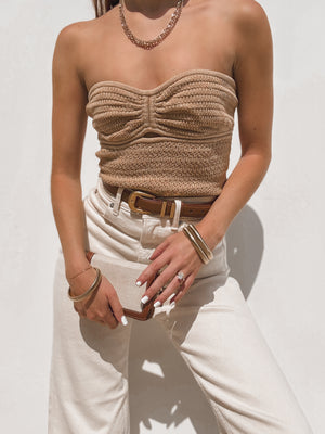 Maple Knit Tube Top - Stitch And Feather