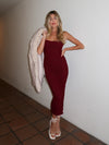 Wine and Dine Ruched Maxi Dress - Stitch And Feather