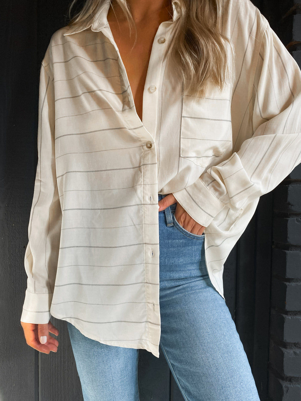 Emory Stripe Button Down - Stitch And Feather