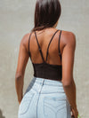 Milo Ribbed Tank in Black - Stitch And Feather