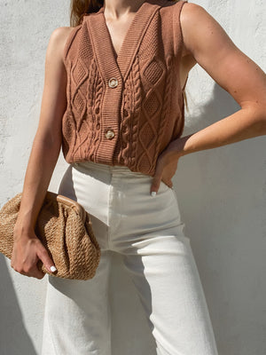 Monte Carlo Knit Vest - Stitch And Feather