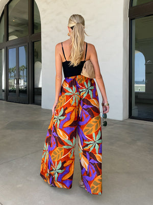 Tropical Dreams Floral Pants - Stitch And Feather