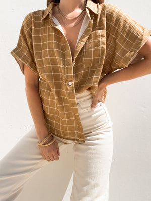 Butterscotch Button Up - Stitch And Feather