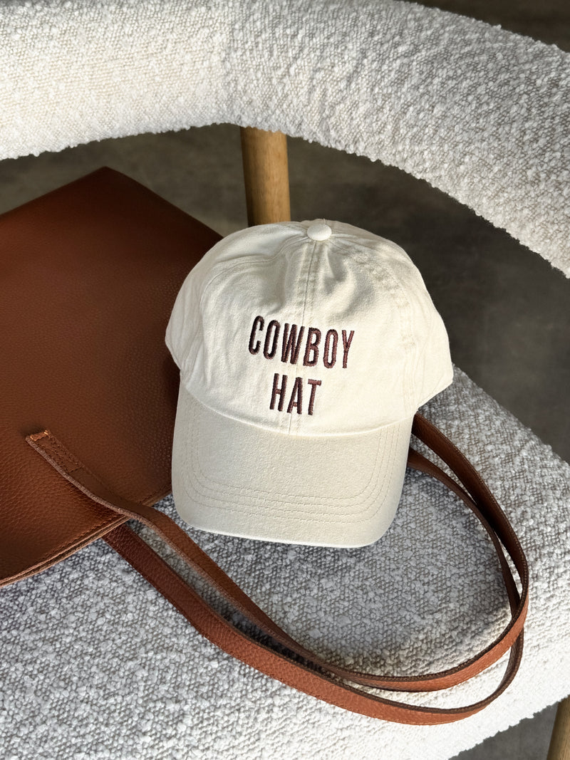 Cowboy Baseball Hat - Stitch And Feather