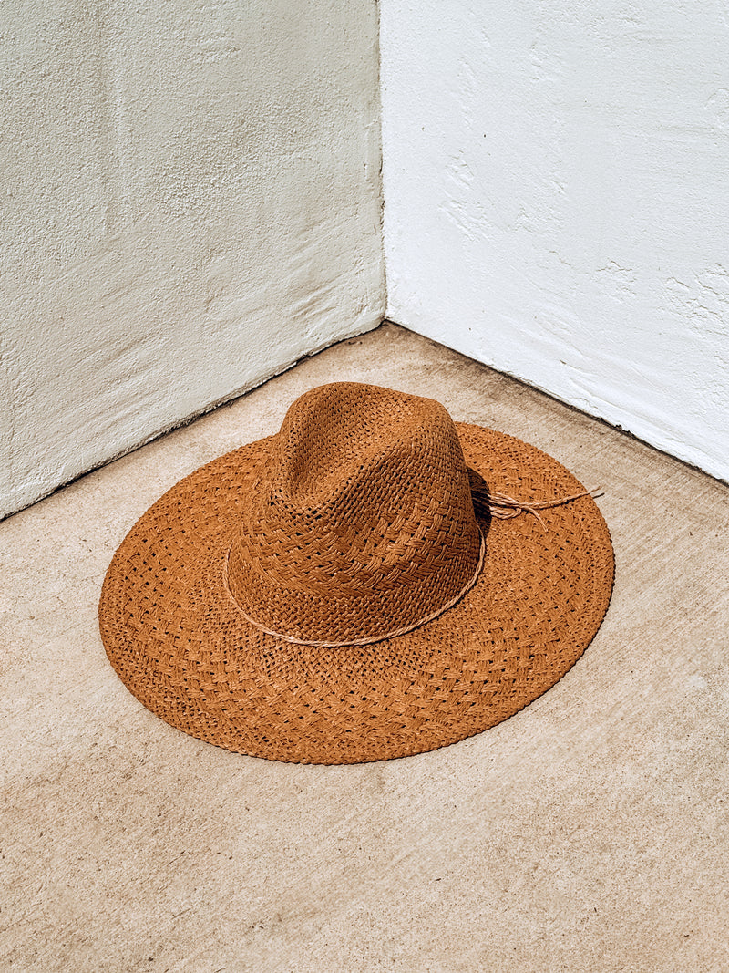 Braided Straw Hat - Stitch And Feather