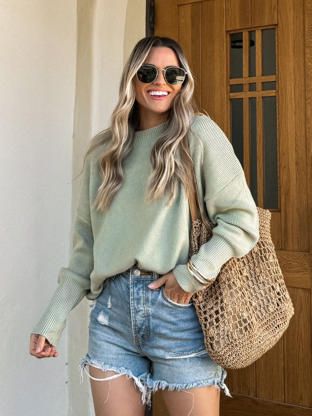 Sage for Days Sweater - Stitch And Feather