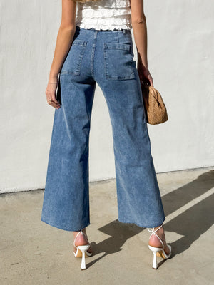 Cleo High Waisted Straight Jeans - Stitch And Feather