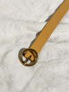 Circle Leather Belt in Camel - Stitch And Feather