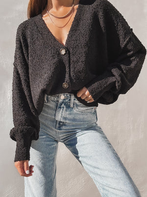 Betting on Us Button Up Knit Sweater - Stitch And Feather