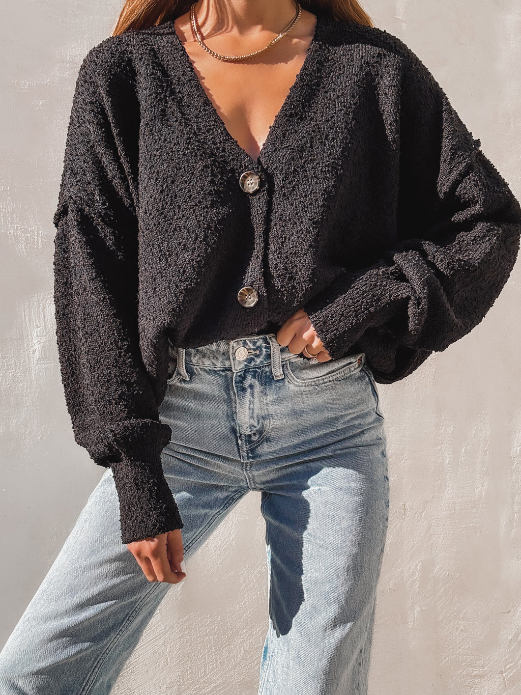 Betting On Us Knit Sweater in Black - Stitch And Feather