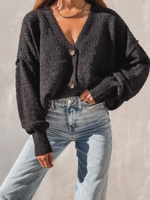 Betting on Us Button Up Knit Sweater - Stitch And Feather