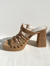 Rome Basket Weave Sandal in Khaki - Stitch And Feather