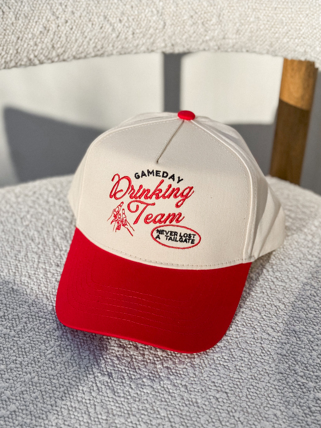 Gameday Drinking Team Trucker Hat - Stitch And Feather