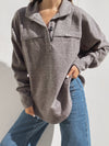 Loren Soft Knit Top in Gray - Stitch And Feather