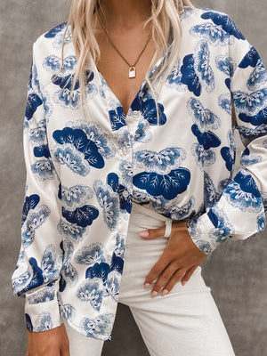 Cordelia Silk Button Down - Stitch And Feather