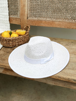 Emma Straw Rancher in White - Stitch And Feather