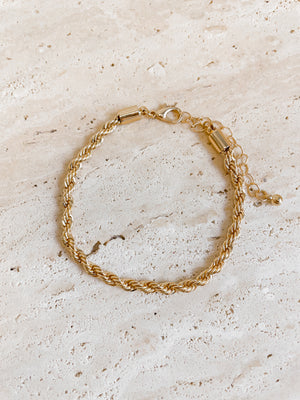 Rope Chain Bracelet - Stitch And Feather