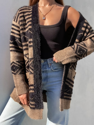Fireside Fuzzy Cardigan - Stitch And Feather