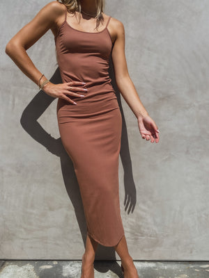 Gingersnap Knit Midi Dress - Stitch And Feather