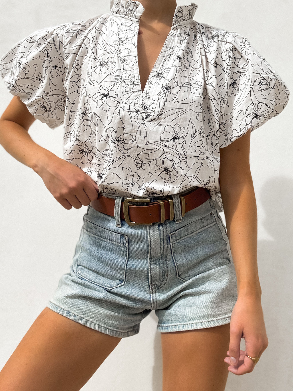 Morning Bloom Floral Top - Stitch And Feather