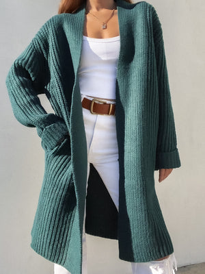 Adley Knit Cardigan in Peacock - Stitch And Feather