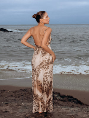 Chasing You Cowl Maxi Dress - Stitch And Feather
