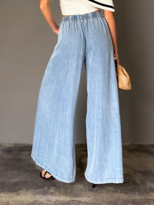 Cadillac Denim Wide Leg Pants - Stitch And Feather