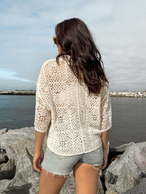 Serenity Crochet Button Down - Stitch And Feather