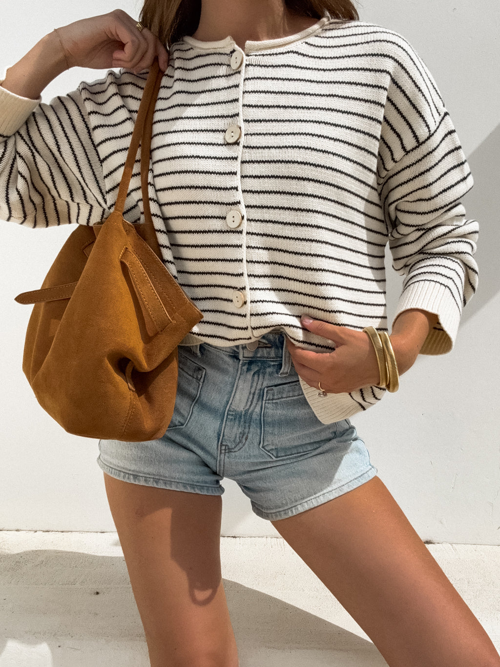 See You Again Stripe Sweater in Cream - Stitch And Feather