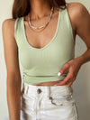 Laurel Tank in Lime - Stitch And Feather