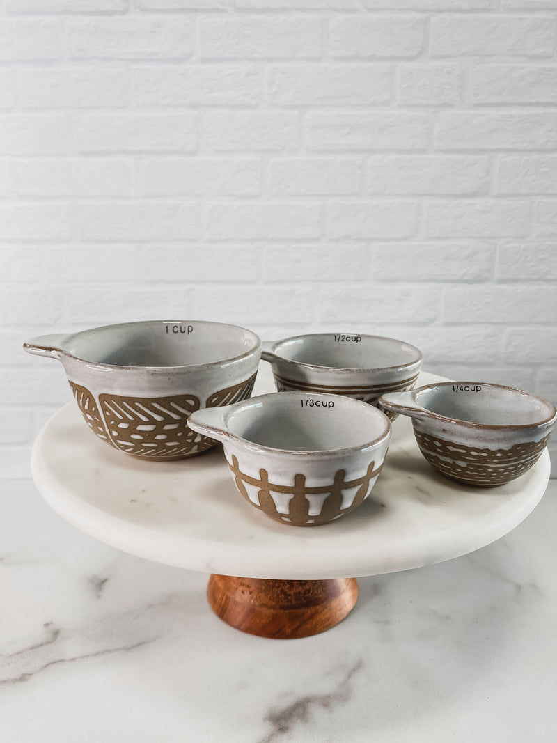 Wax Relief Stone Measuring Cups - Stitch And Feather