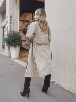 Set Your Sights Trench Coat - Stitch And Feather