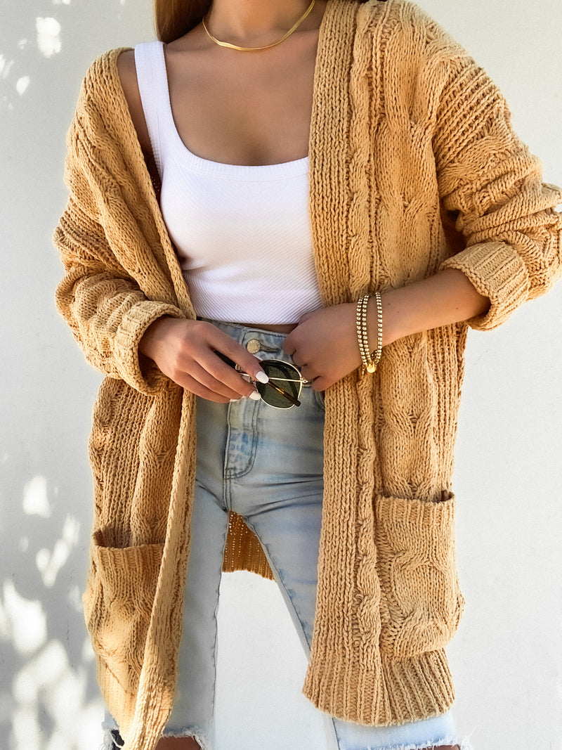 Golden Honey Knit Cardigan