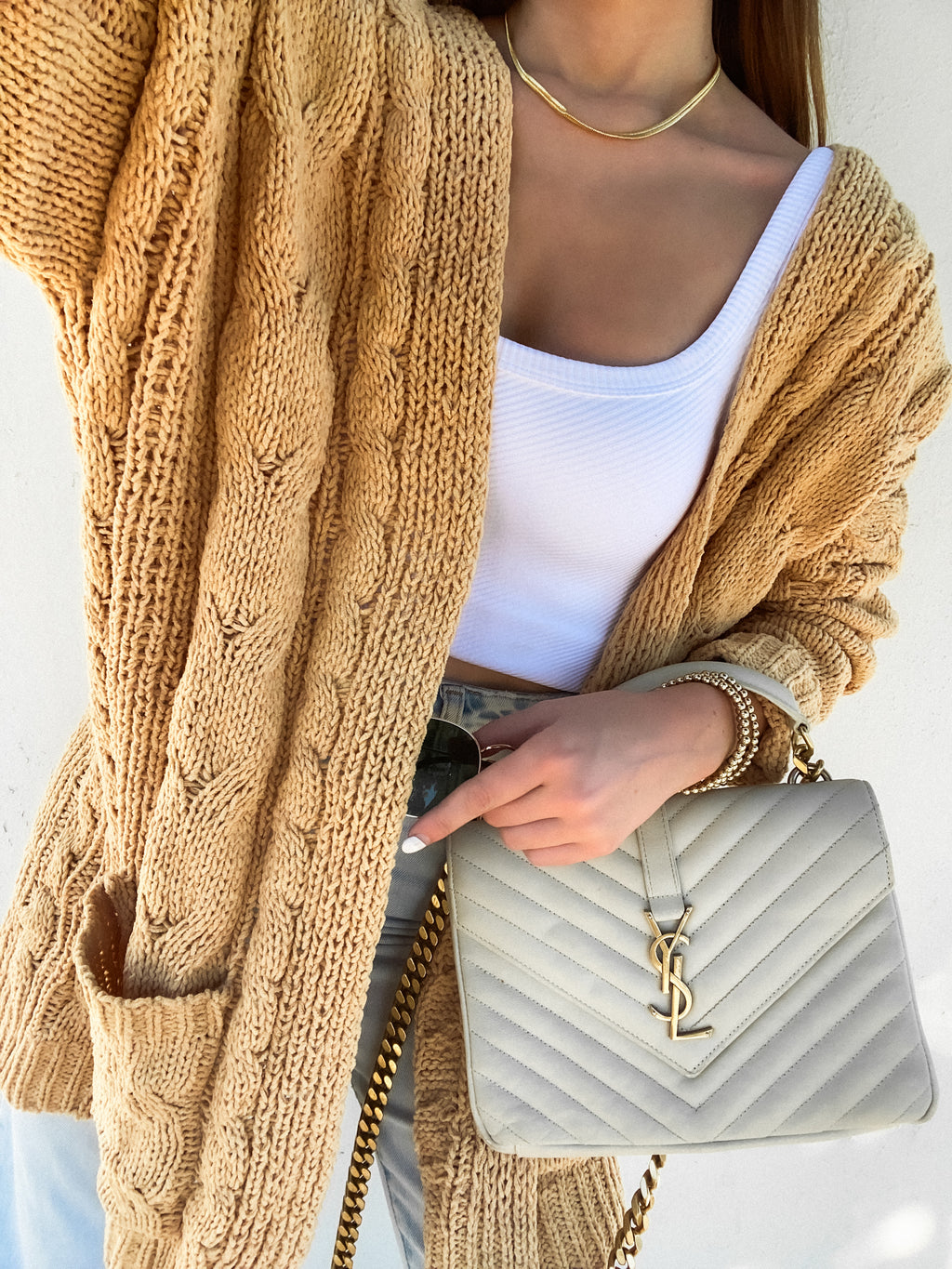 Golden Honey Knit Cardigan