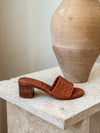 Riley Woven Sandal in Camel - Stitch And Feather