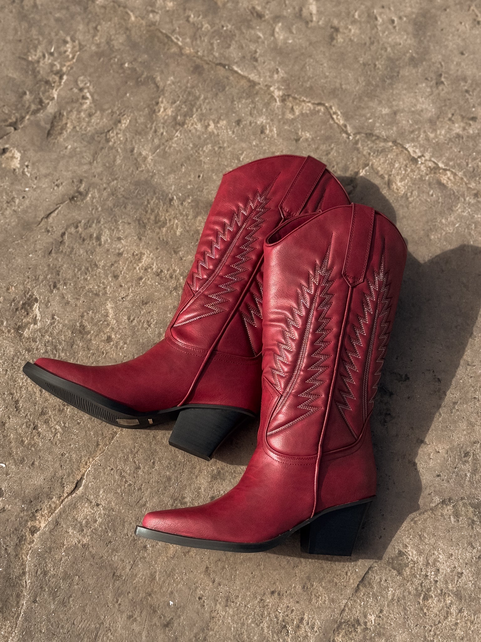 red feather boots