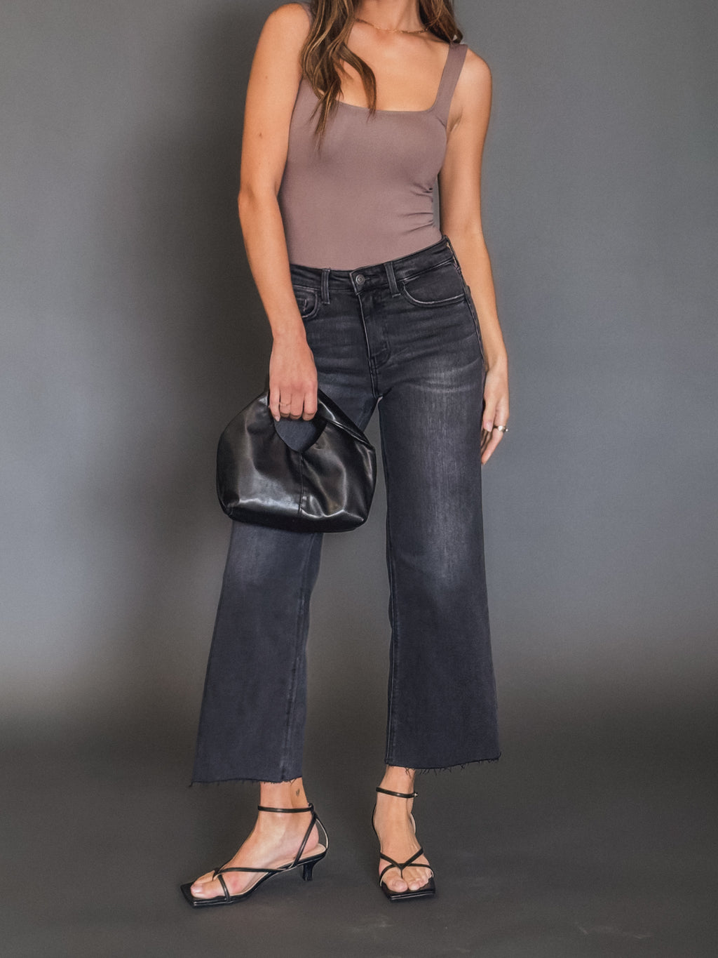 Strangers Cropped Wide Leg Jeans - Stitch And Feather