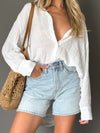 Anika Button Down in White - Stitch And Feather