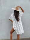 Salty Knit Button Down in Off White - Stitch And Feather